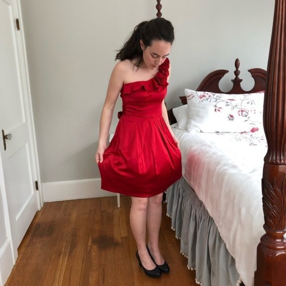 Teeze Me Red Prom Dress, Size 5 - Picture 2 of 8